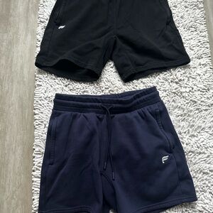 Black and Navy Athletic Shorts